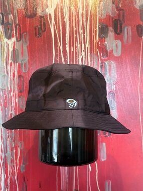 Mountain hardware tie dye style Black Breathable Mesh Bucket Hat